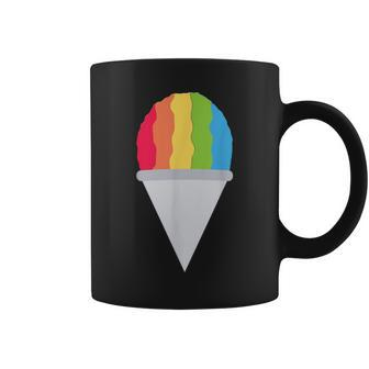 Cherry-Red Syrup Flavored Snow Cone Mound Of Shaved Ice Coffee Mug - Monsterry UK