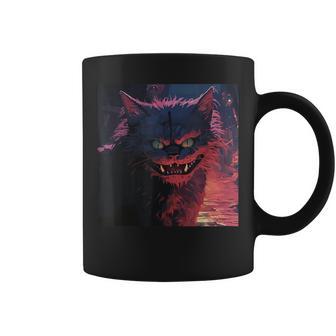 Cheshire Cat Illustration Coffee Mug - Monsterry CA