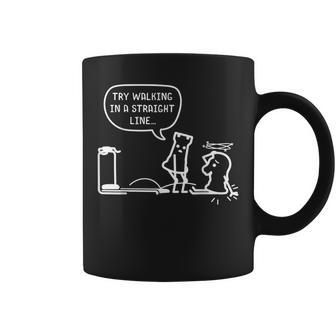Chess Idea Walking In A Straight Line Chess Figures Coffee Mug - Monsterry
