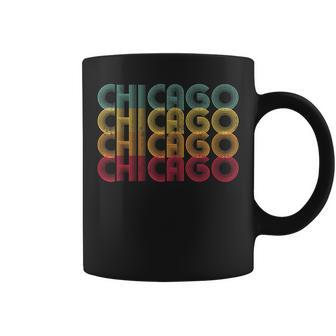 Chicago Il Illinois T Vintage Retro Style Women Coffee Mug - Monsterry AU