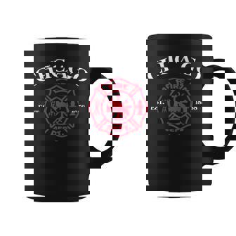 Chicago Illinois Fire Rescue Department Firefighter Fireman Coffee Mug - Thegiftio UK
