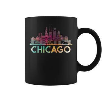 Chicago Illinois Skyline City Souvenir Girls Coffee Mug - Monsterry AU