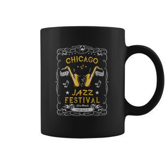 Chicago Jazz Festival Guitar Coffee Mug - Monsterry