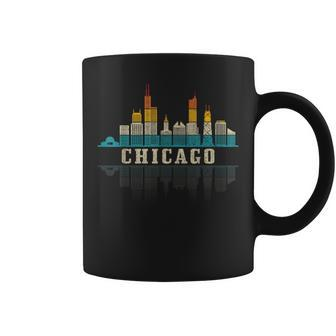 Chicago Skyline Illinois Vintage Pride Retro Coffee Mug - Monsterry DE