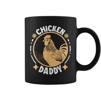 Chicken Daddy Vintage Rooster For Dad Farmer Fathers Day Coffee Mug - Seseable