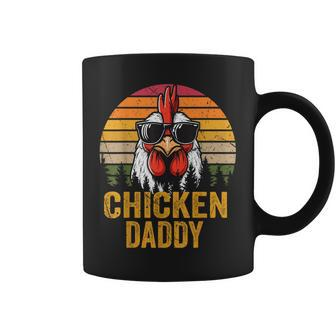 Chicken Daddy Vintage Rooster For Dad Farmer Fathers Day Men Coffee Mug - Monsterry CA