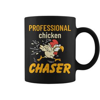 Chicken Professional Chaser Farmer Farm Coffee Mug - Monsterry