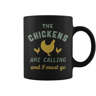 The Chickens Are Calling Vintage Country Farmer Coffee Mug | Mazezy