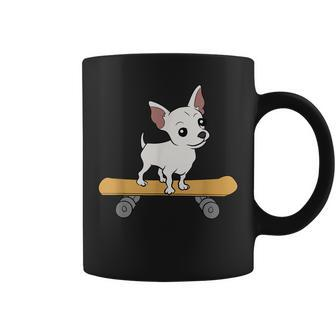Chihuahua Skateboard Cute Chihuahua Skateboarding Coffee Mug - Monsterry UK