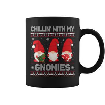 Chillin With My Gnomies Christmas Pamajas Family Xmas Coffee Mug - Monsterry DE