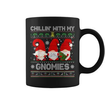 Chillin With My Gnomies Christmas Family Friend Gnomes Coffee Mug - Thegiftio UK