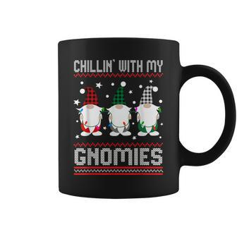 Chillin With My Gnomies Matching Family Christmas Gnome Coffee Mug | Mazezy