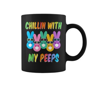 Chillin With My Peeps Cute Bunny Easter Family Coffee Mug | Crazezy