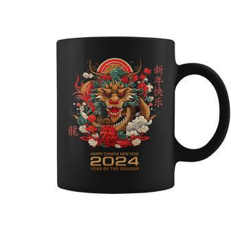 Chinese Lunar New Year Traits Asian 2024 Year Of The Dragon Coffee Mug - Thegiftio UK