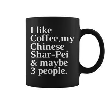 Chinese Shar-Pei Dog Owner Coffee Lover Men Coffee Mug - Monsterry