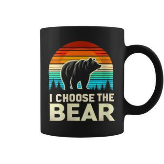 I Choose The Bear Vintage Sunset Coffee Mug - Monsterry