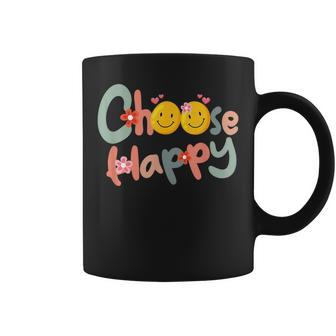 Choose Happy Positive Message Saying Quote Coffee Mug | Mazezy