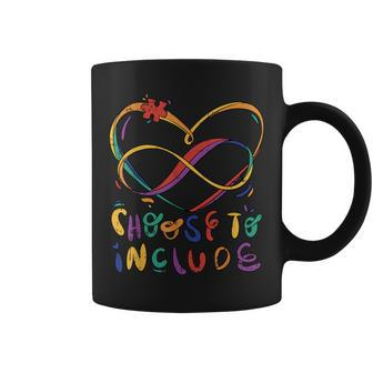 Choose To Include Autism Awareness Teacher Special Education Coffee Mug - Monsterry DE