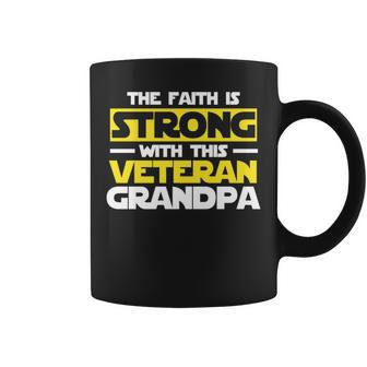 Christian Fathers Day The Faith Is Strong With This Veteran Coffee Mug - Thegiftio UK