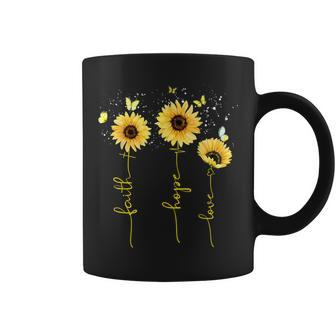Christian For Sunflower Faith Hope Love Coffee Mug - Monsterry CA
