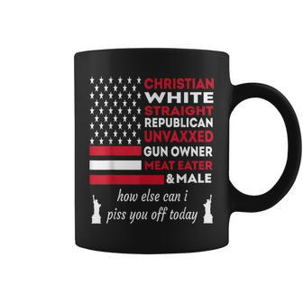 Christian White Straight Independence Day Memorial Day Pride Coffee Mug | Mazezy UK