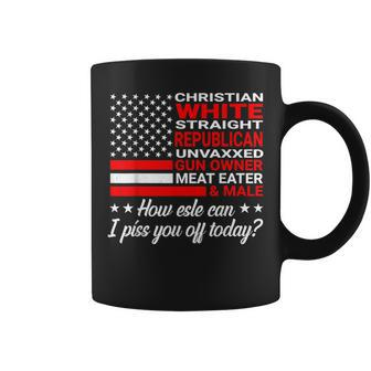 Christian White Straight Republican Unvaxxed Gun Owner Coffee Mug - Seseable