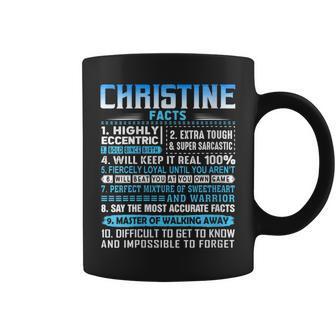 Christine Name Facts Personalized Name Birthday Coffee Mug - Monsterry DE