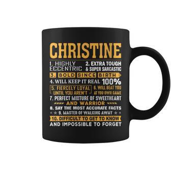 Christine Name Personalized Name Birthday Coffee Mug - Monsterry