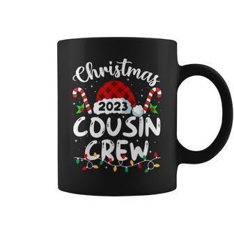 Christmas 2023 Cousin Crew Family Santa Hat Xmas Pajama Coffee Mug - Seseable