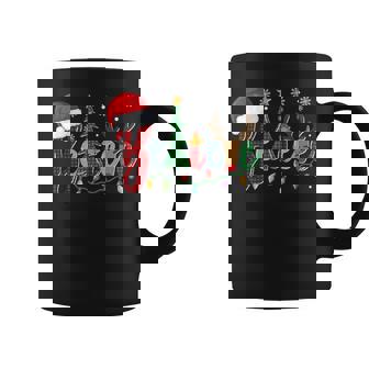 Christmas Believe Christmas Lights Santa Hat Xmas Tree Coffee Mug - Thegiftio