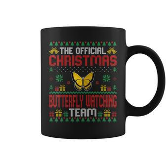 Christmas Butterfly Watching Team Butterfly Lover Xmas Coffee Mug - Monsterry DE
