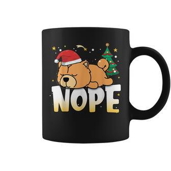 Christmas Chow Chow Nope Lazy Dog Boys Girls Clothing Coffee Mug - Monsterry