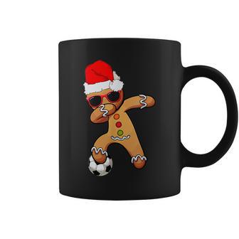 Christmas Dabbing Gingerbread Soccer Boys Coffee Mug - Monsterry AU