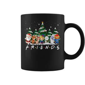 Christmas Friends Santa Rudolph Snowman Xmas Family Pajamas Coffee Mug - Seseable