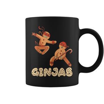 Christmas Ginjas Ninja Gingerbread Man Coffee Mug - Monsterry AU