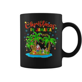 Christmas In Jamaica Santa Family Tropical Vacation Coffee Mug | Mazezy