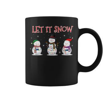 Christmas Let It Snow Snowman Winter Xmas For Women Coffee Mug | Mazezy