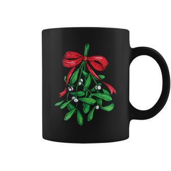 Christmas Mistletoe Below The Belt Xmas Humor Coffee Mug - Monsterry CA