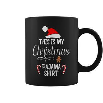 This Is My Christmas Pajama Santa Xmas Holiday Coffee Mug | Mazezy