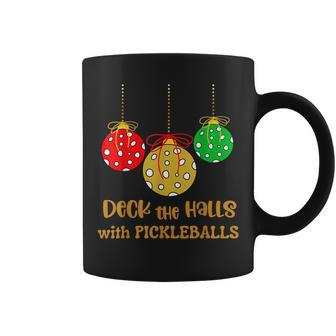 Christmas Pickleball Deck The Halls With Pickleballs Coffee Mug - Thegiftio UK