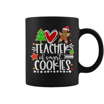 Christmas Teacher Of Smart Cookies Cute Gingerbread Coffee Mug | Mazezy