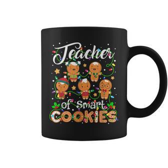 Christmas Teacher Of Smart Cookies Gingerbread Xmas Teacher Coffee Mug - Monsterry UK