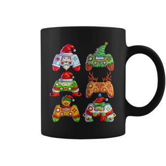 Christmas Video Game Controller Santa Hat Christmas Gamer Coffee Mug - Thegiftio UK