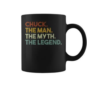 Chuck The Man The Myth The Legend Vintage Coffee Mug - Monsterry