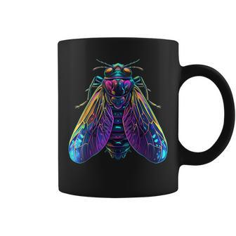 Cicada Insect Bug Colorful Entomology Entomologist Coffee Mug | Mazezy
