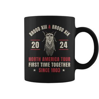 Cicada Swarm 2024 Brood Xiii & Xix North America Tour 2024 Coffee Mug - Monsterry DE