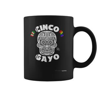 Cinco De Gayo Mayo Gay Pride Lgbt Skull Party Lesbian Coffee Mug - Monsterry AU