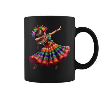 Cinco De Mayo Mexican Dabbing Woman Cinco De Mayo Coffee Mug - Seseable