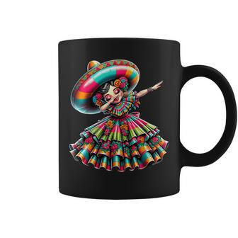Cinco De Mayo Mexican Dabbing Woman Cinco De Mayo Coffee Mug - Monsterry