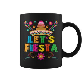 Cinco De Mayo Let's Fiesta Mexican Party Cinco De Mayo Coffee Mug | Mazezy UK